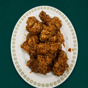 Deep Fried Chicken Wings with Honey Sauce