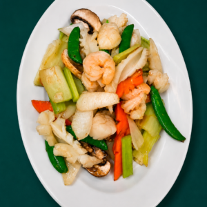 Pan Fried 3 Kinds Seafood