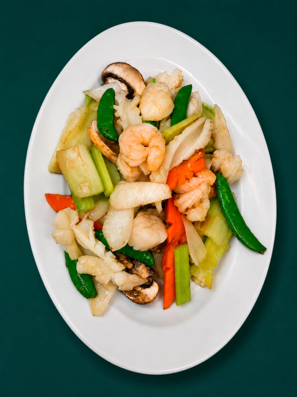 Pan Fried 3 Kinds Seafood