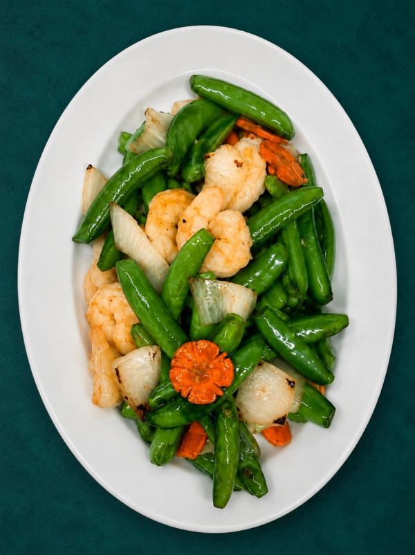 shrimp-and-pea-pods Pan Fried Shrimp & Pea Pods