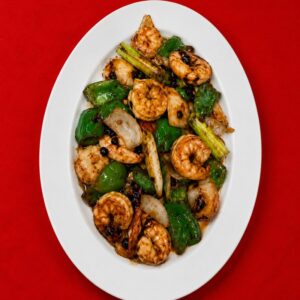 Pan Fried Shrimp with Black Bean Sauce